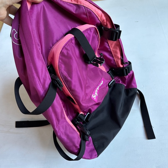 Supreme FW19 Magenta Pink Cordura Backpack - Picture 5 of 9
